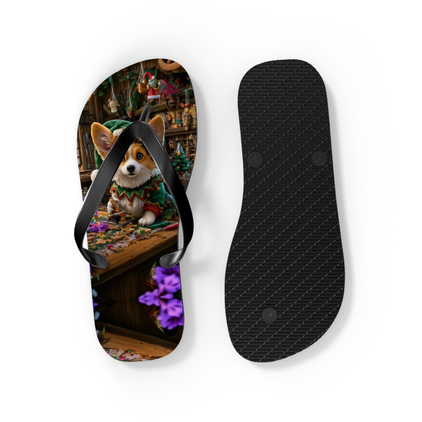 Santa's Little Helper Flip-Flops