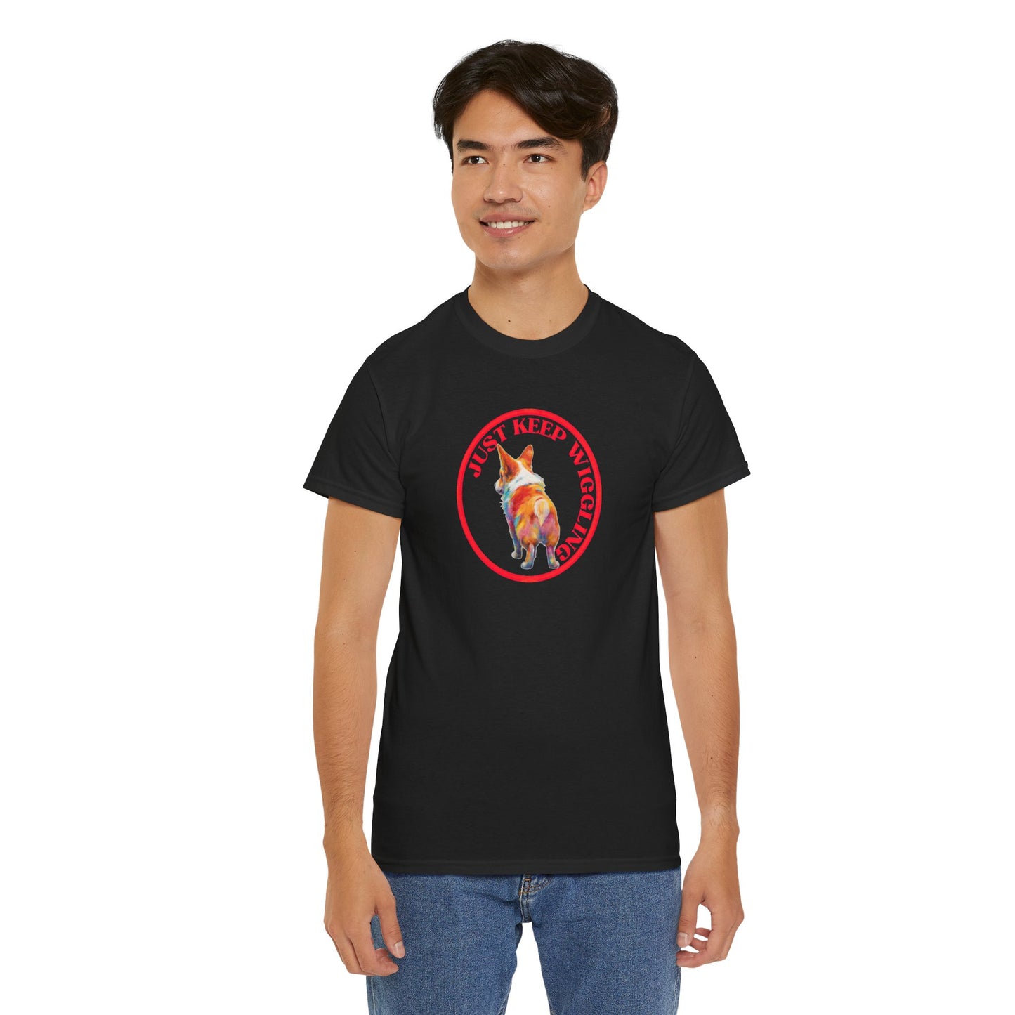 Just Keep Wiggling - Unisex Heavy Cotton Tee