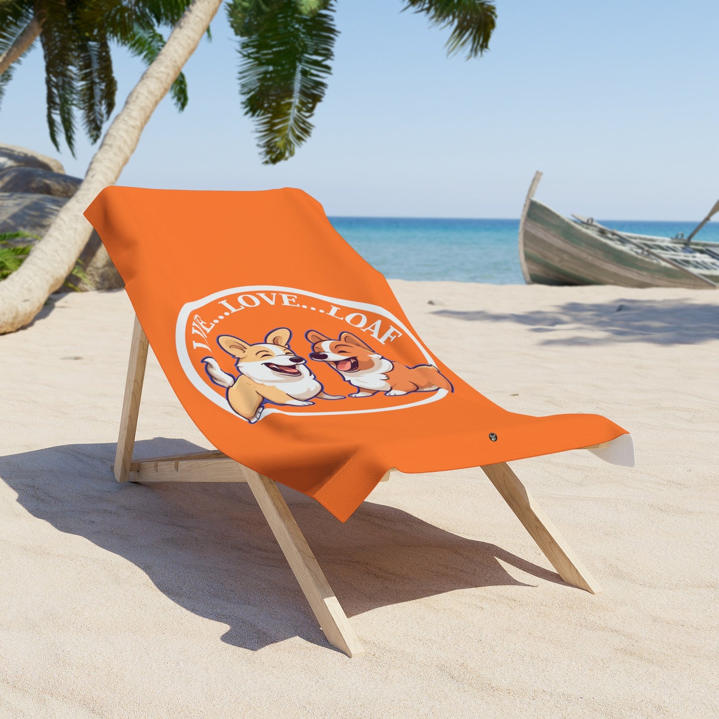 Live...Love...Loaf - Beach Towel