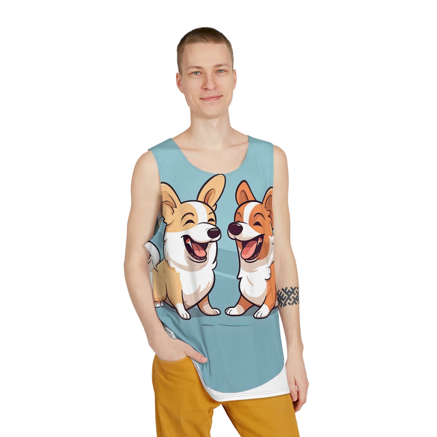 Corgi Couple Tank