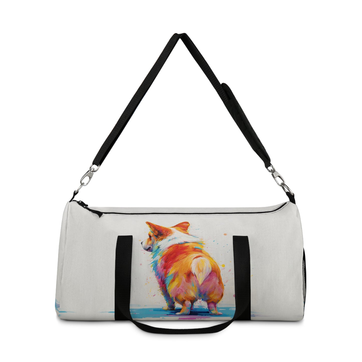 Peekaboo Corgi Duffel Bag - Fun Colorful Travel Gym Bag
