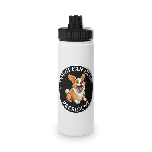 Fan Club President - Water Bottle with Sport Lid