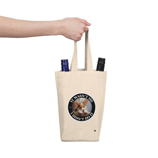 It Wasn't Me...I Didn't Do It - Double Wine Bottle Tote Bag