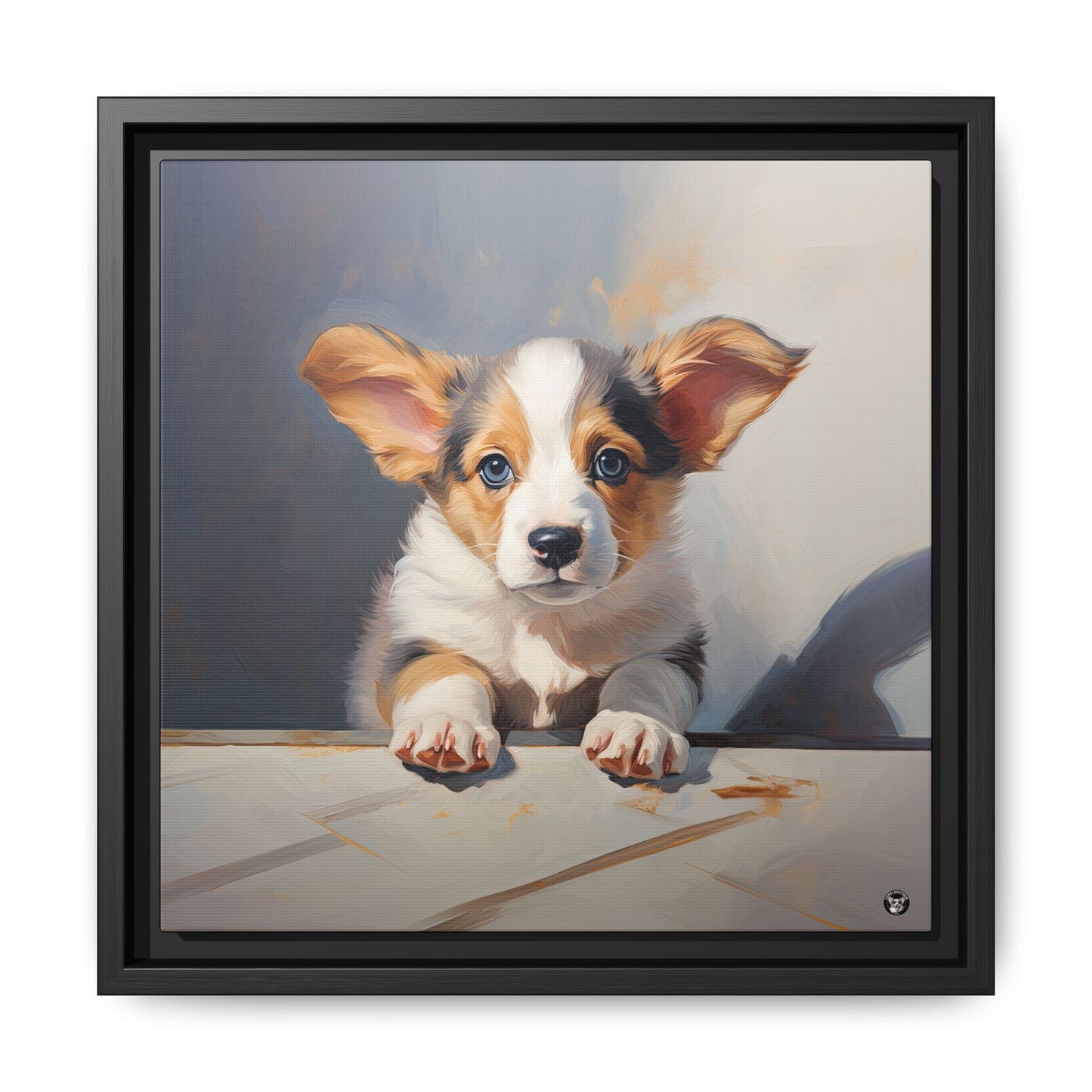 Puppy Portrait on Canvas