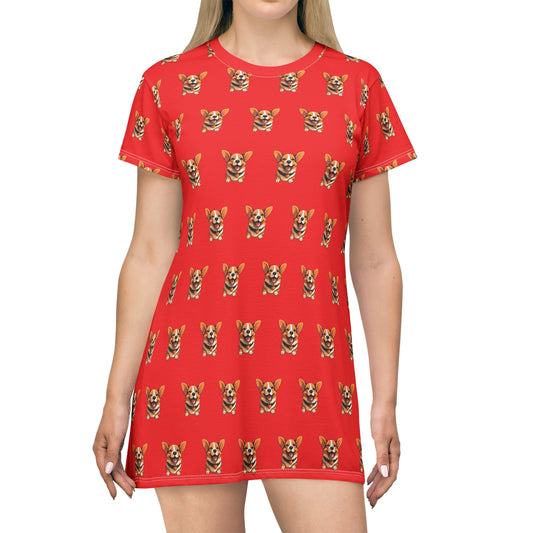 Puppy Love Mosaic - T-Shirt Dress