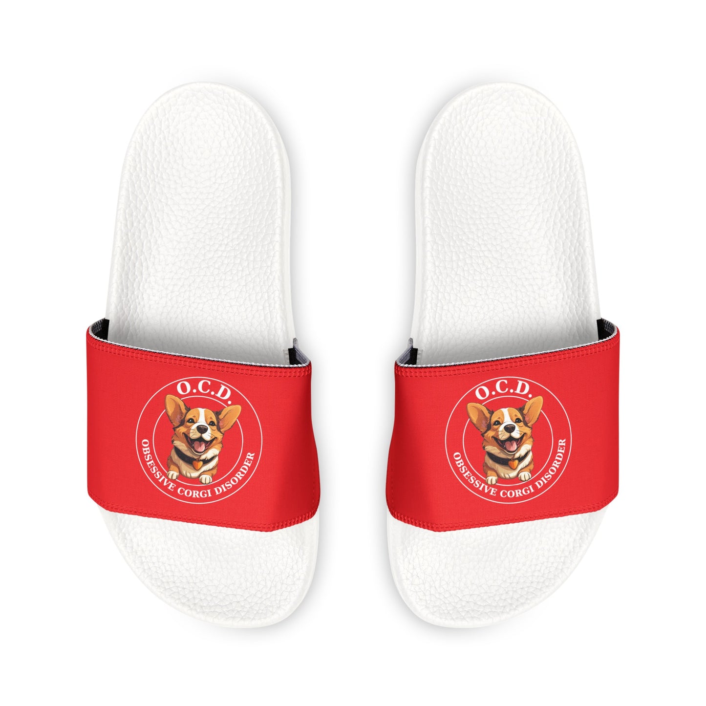 O.C.D. Obsessive Corgi Disorder - Men's Slide Sandals