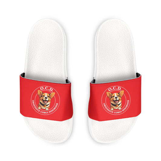 O.C.D. Obsessive Corgi Disorder - Men's Slide Sandals