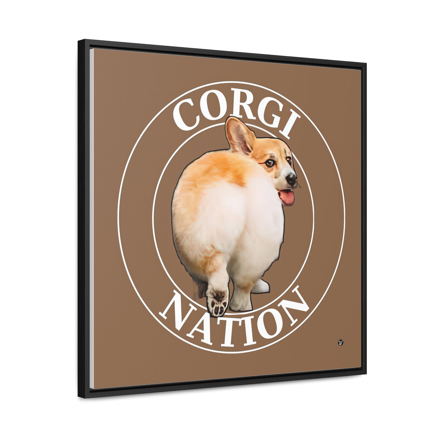 Corgi Nation - Framed on Canvas