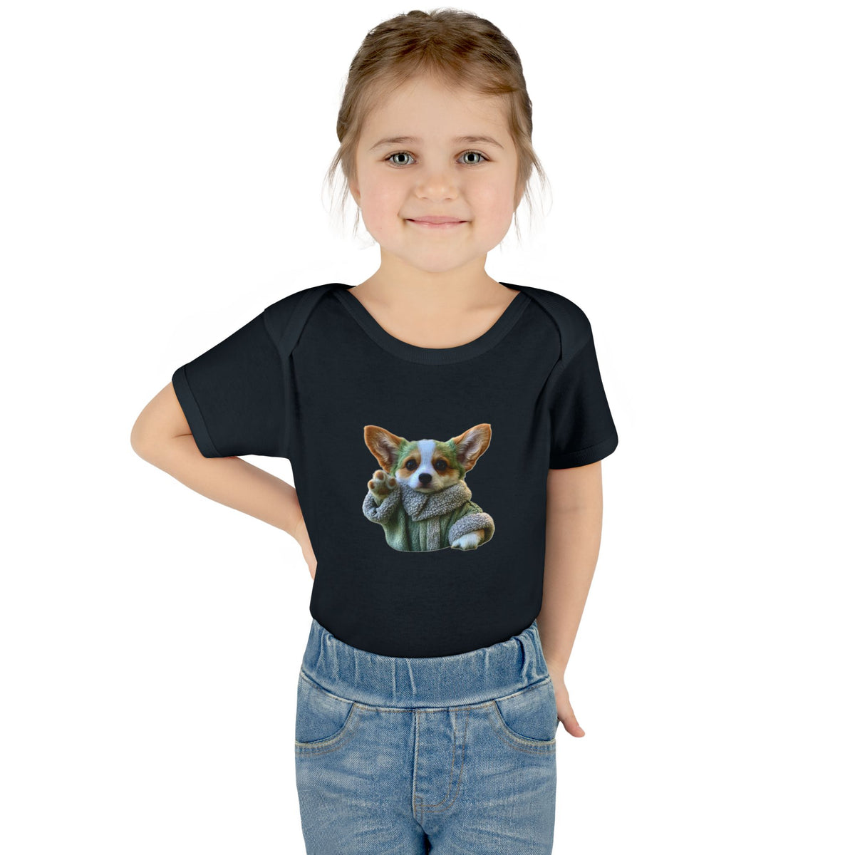 Baby Corgi Star Warrior Infant Bodysuit