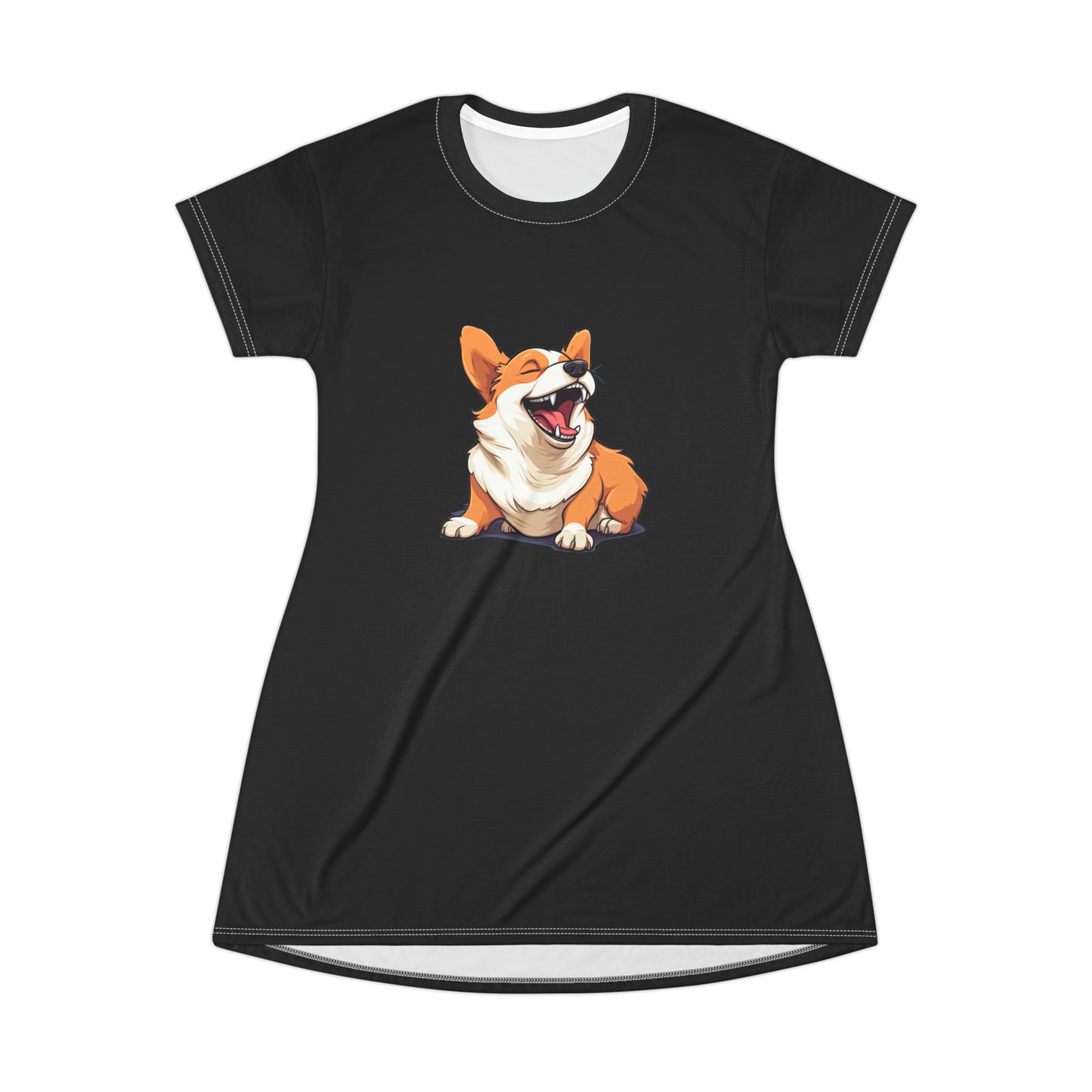 Comical Corgi - T-Shirt Dress