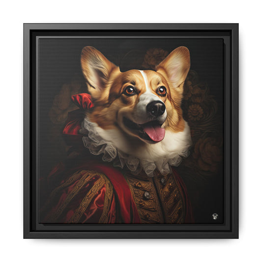 Renaissance Corgi on Canvas