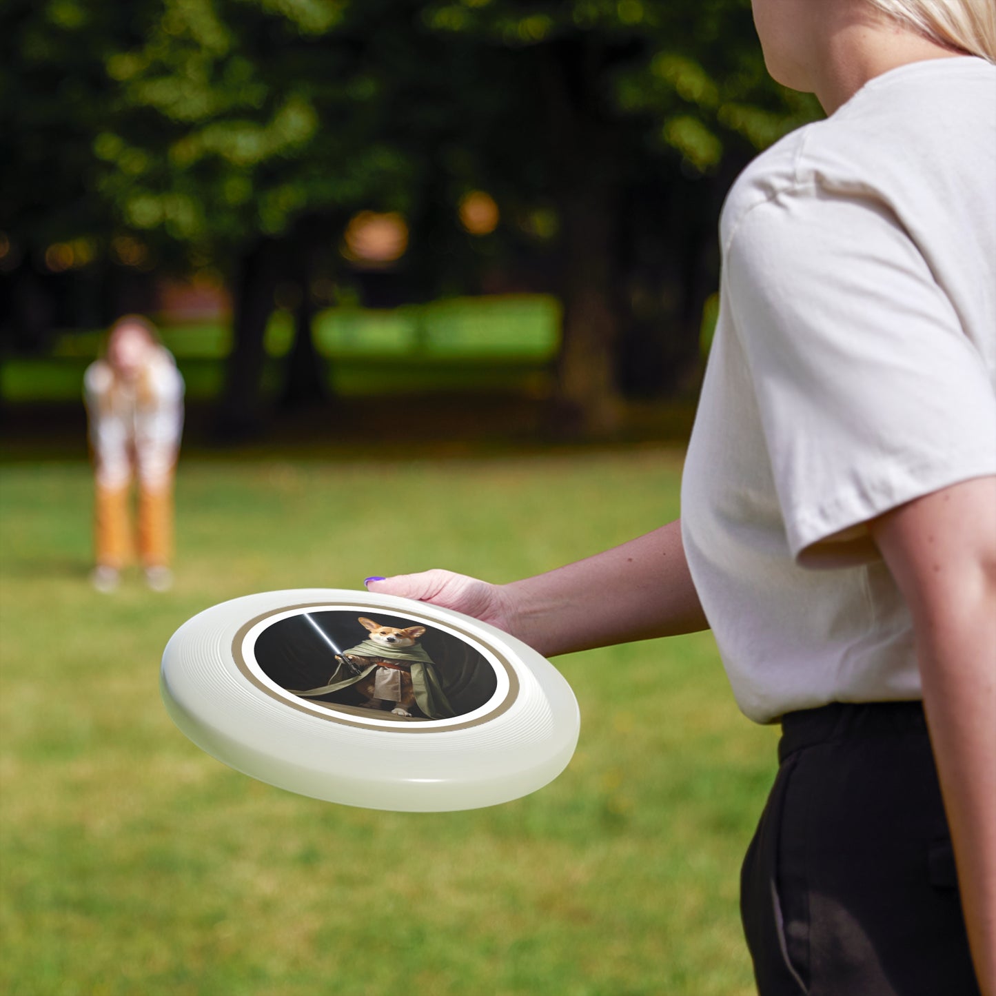 Jedi Corgi - Wham-O Frisbee