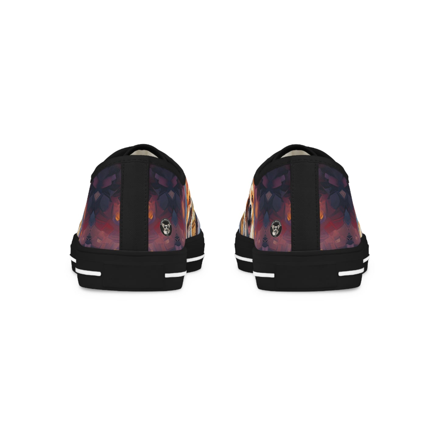 Corgi & Ben London Themed Men's Low-Top Casual Canvas Sneakers