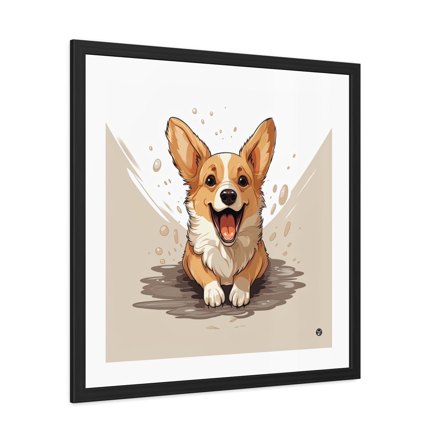 Impression encadrée : Mignonnerie de Corgi