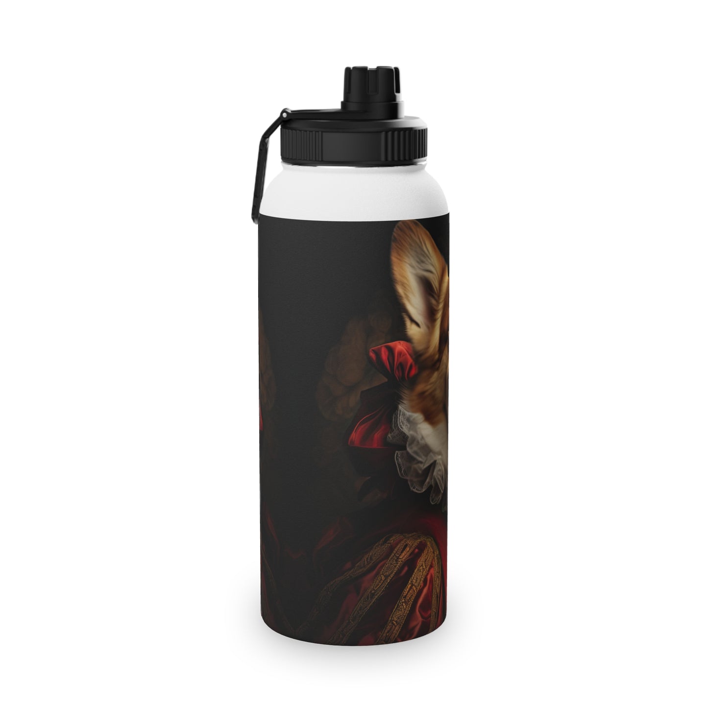 Renaissance Corgi - Water Bottle with Sport Lid