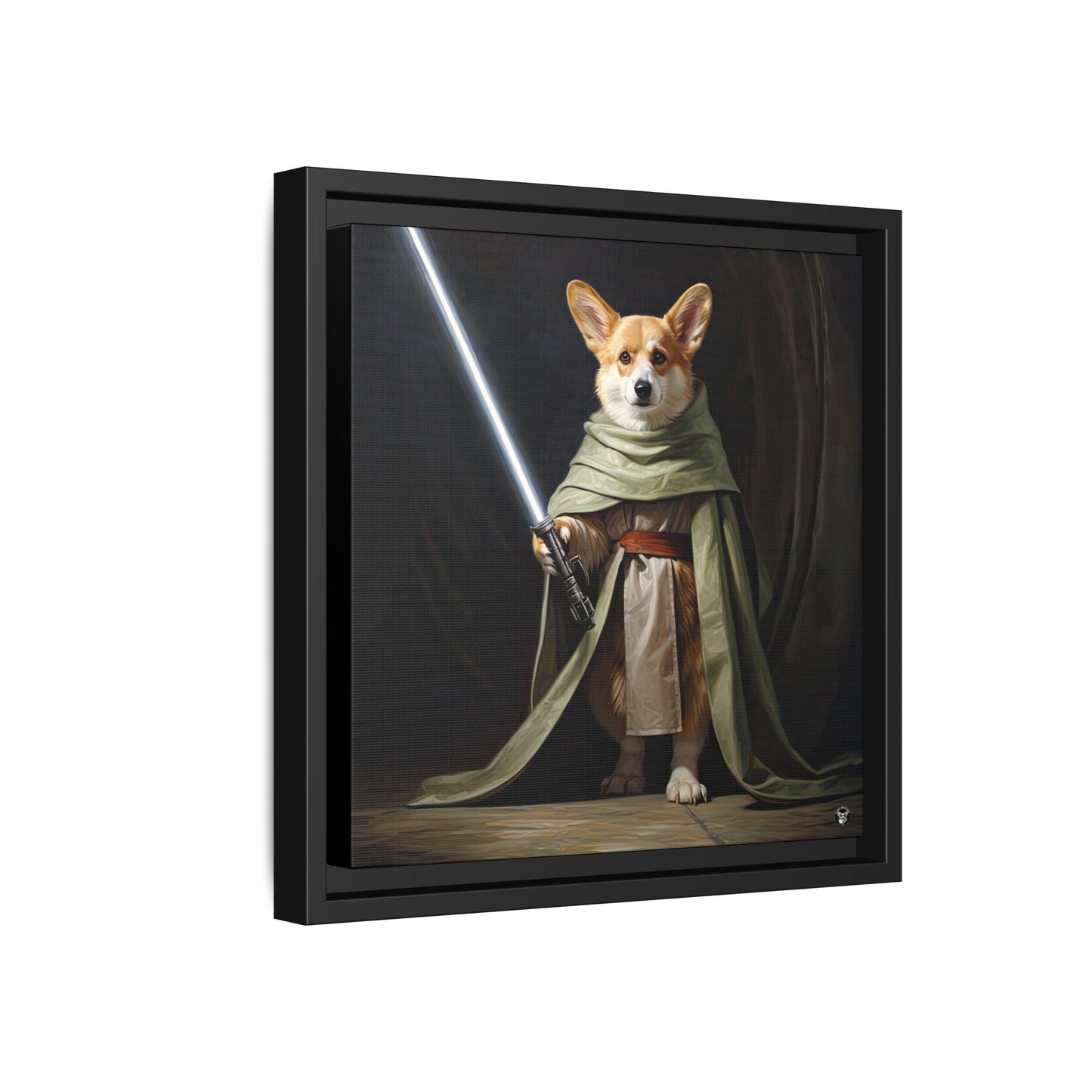 Jedi Corgi on Canvas