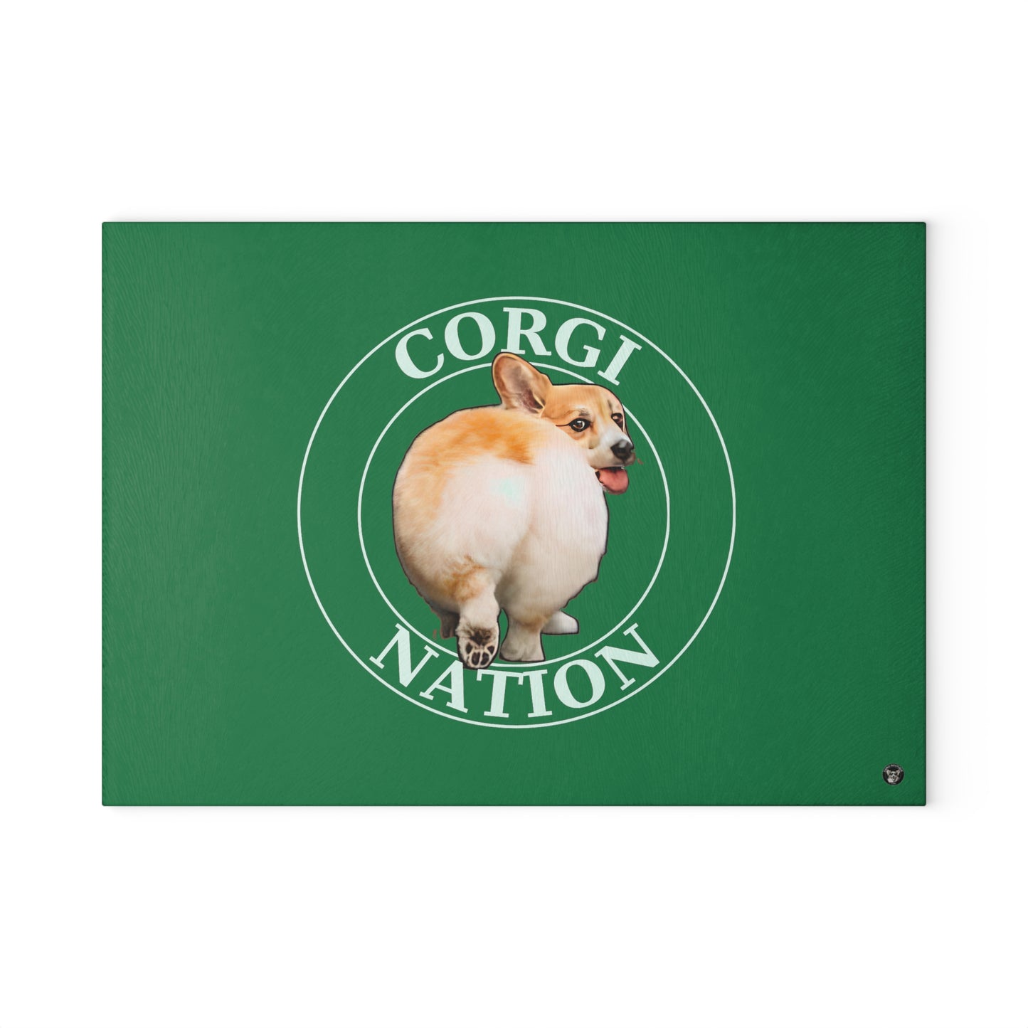 Corgi Nation - Glass Cutting Board