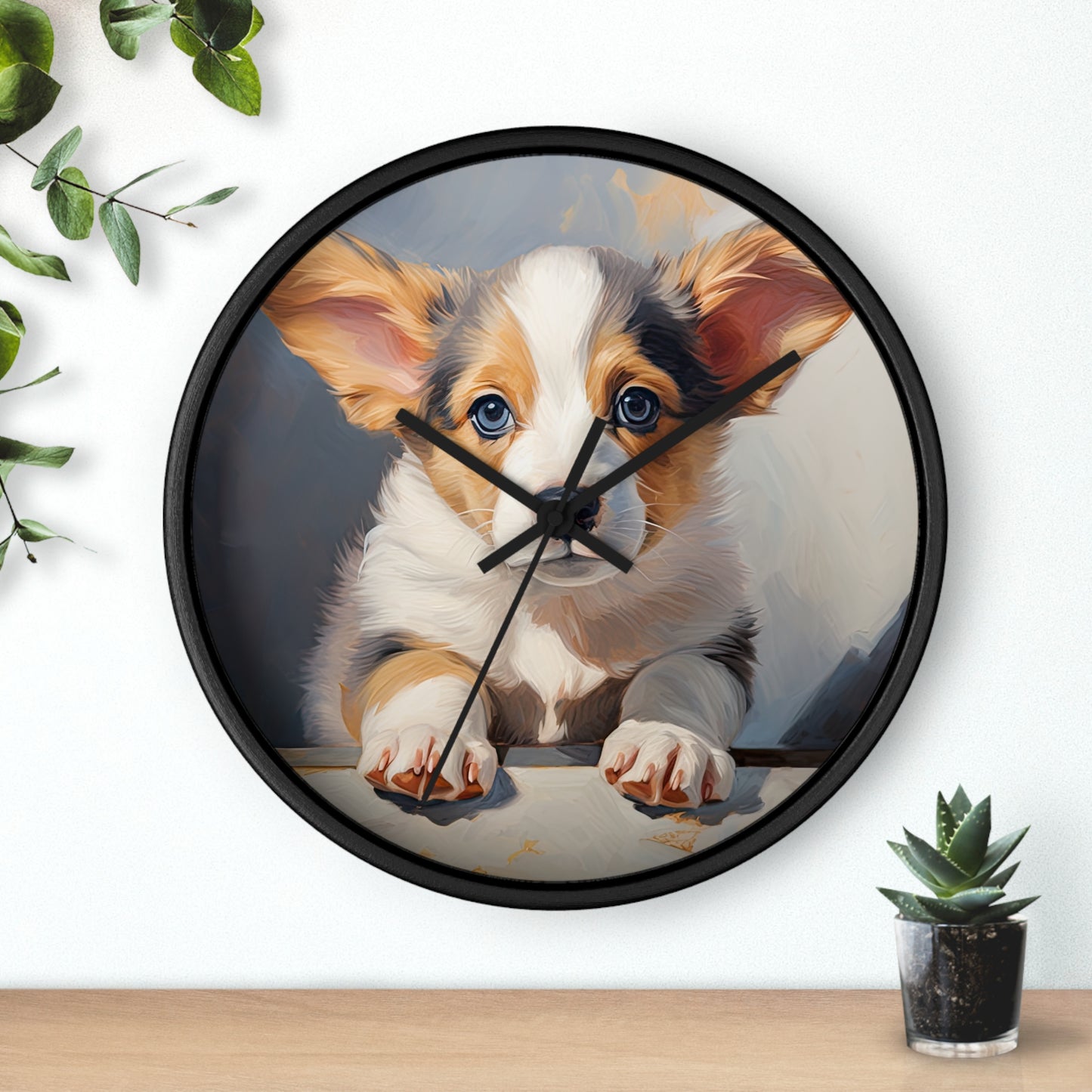 Puppy Portrait - Wall Clock