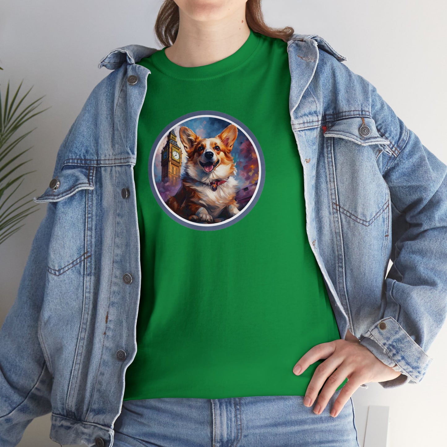 Corgi and Ben - Unisex Heavy Cotton Tee