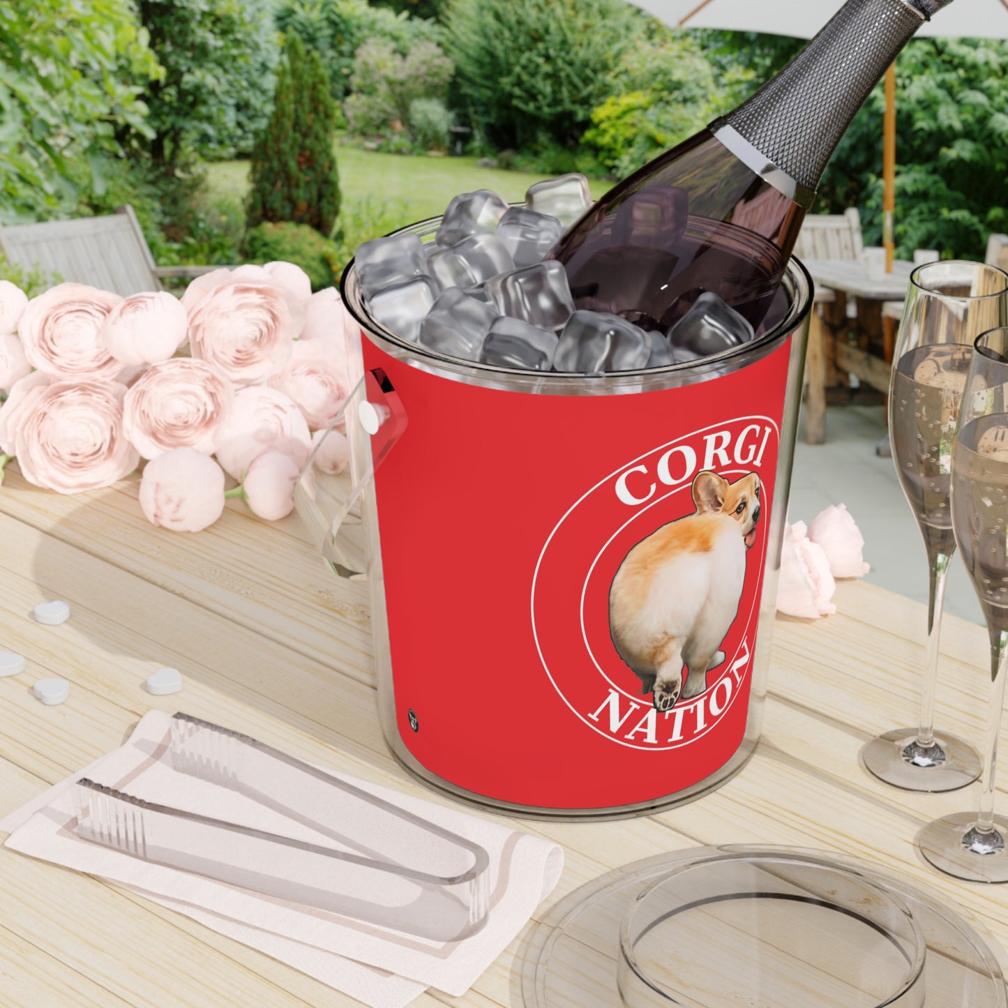 Corgi Nation - Ice Bucket with Tongs