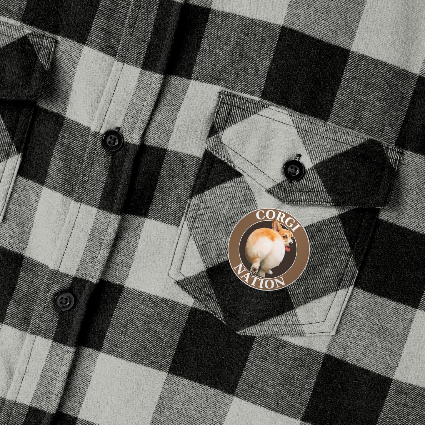 Corgi Nation - Flannel Shirt