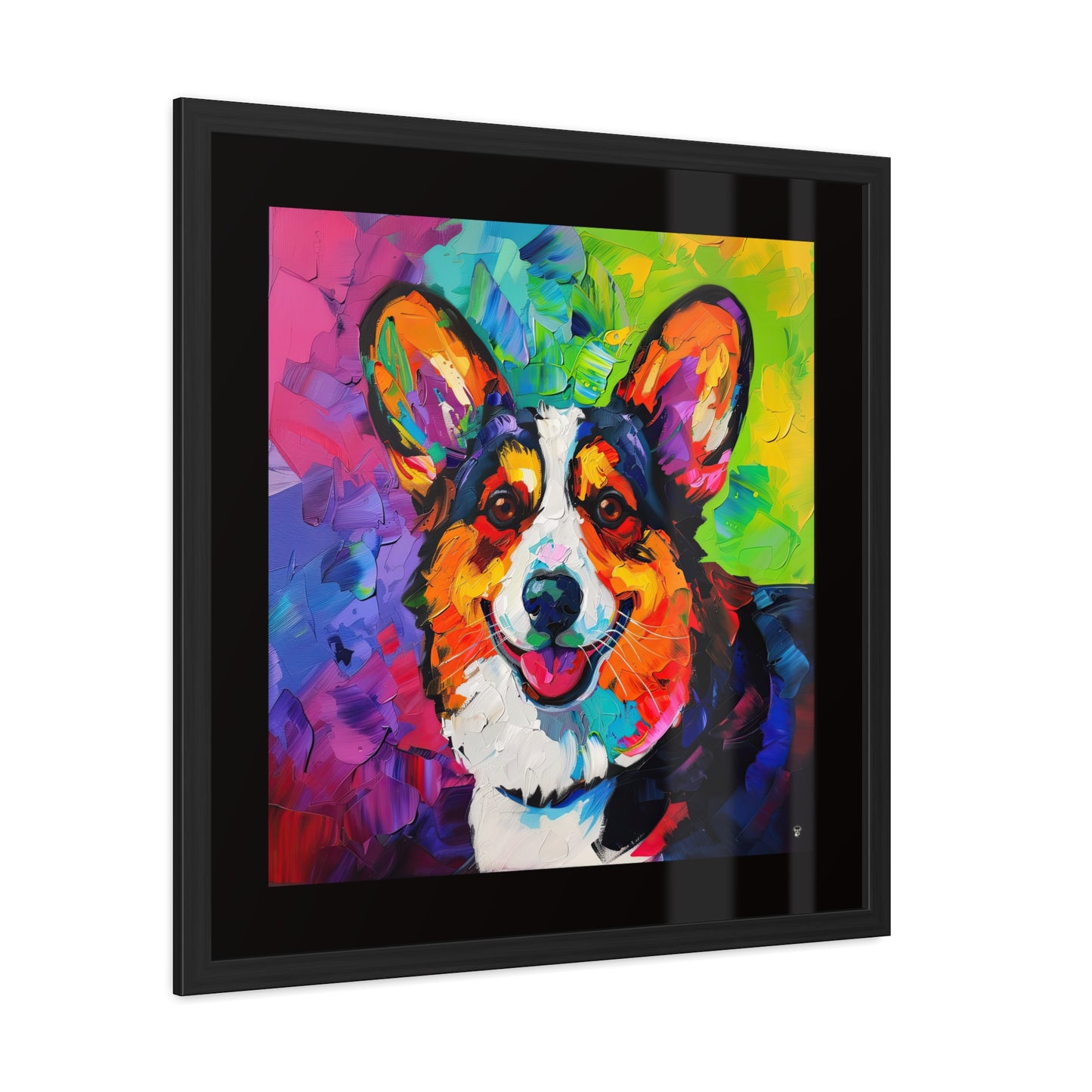 Color Me Corgi Framed Print