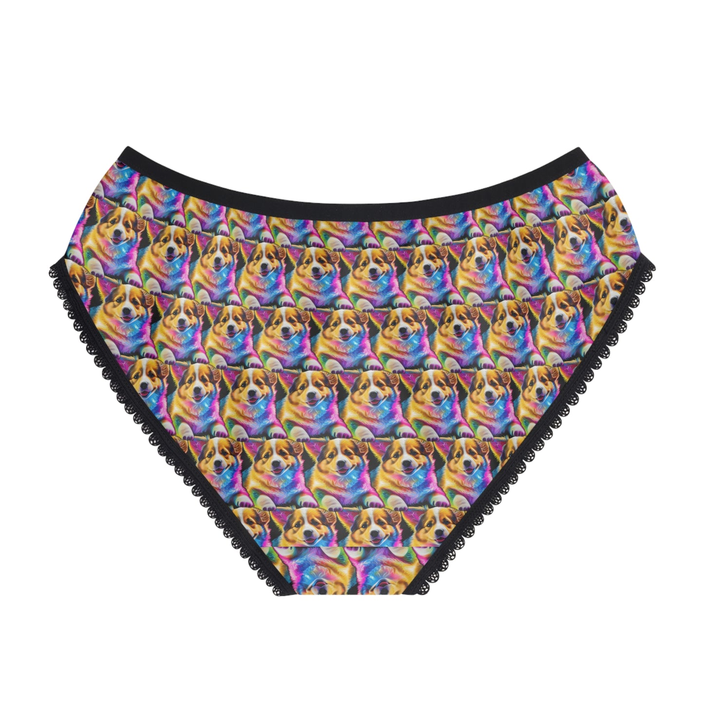 Colorful Corgi Mosaic Panties