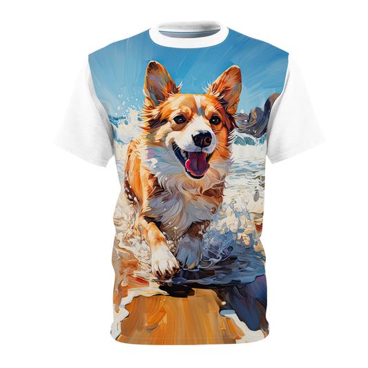 T-shirt gras Coastal Corgi