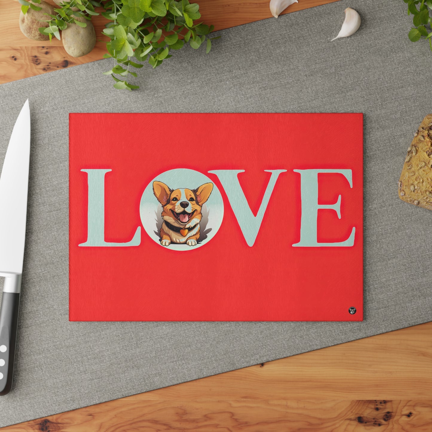 More Love - Glass Cutting Board