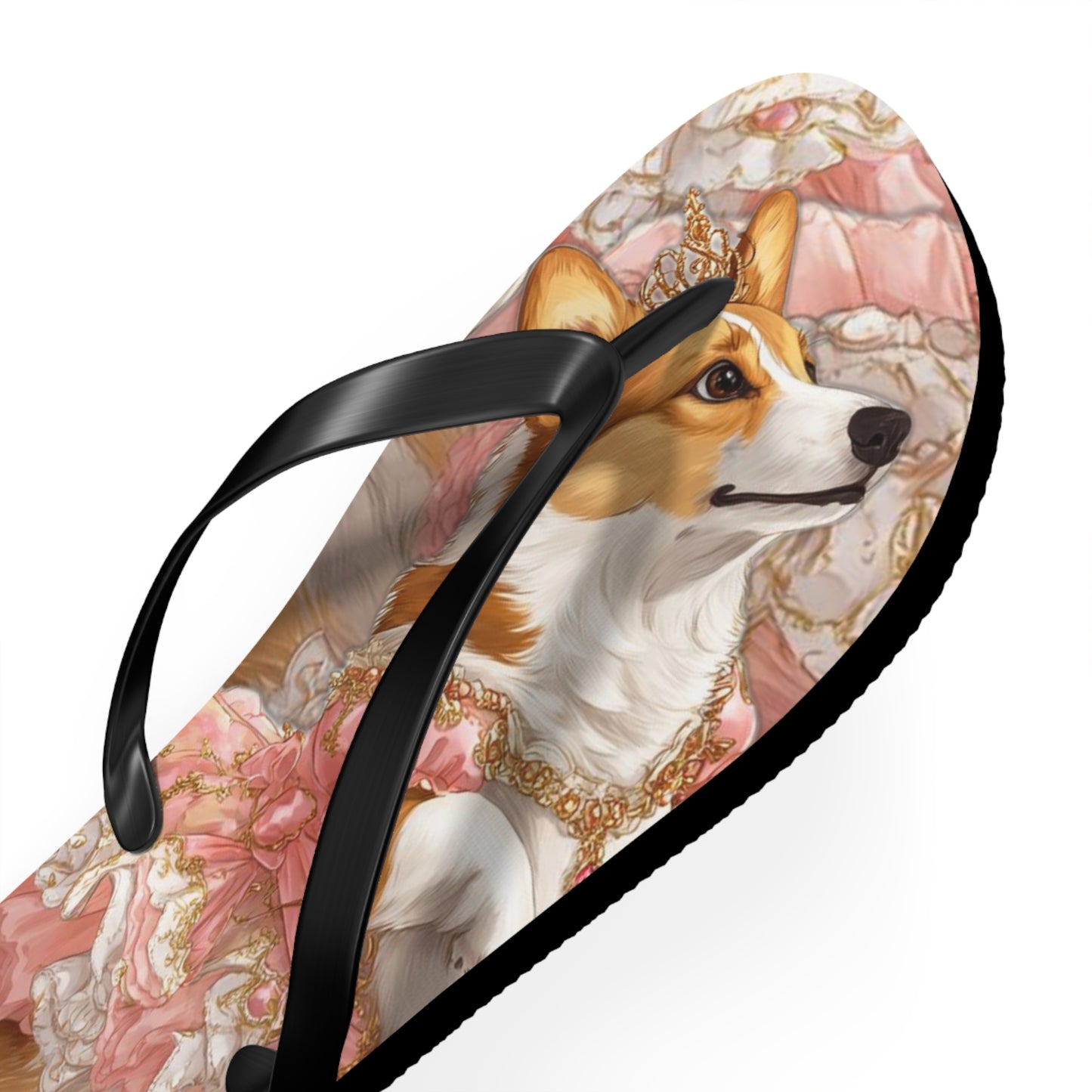 Princess Corgi Flip-Flops