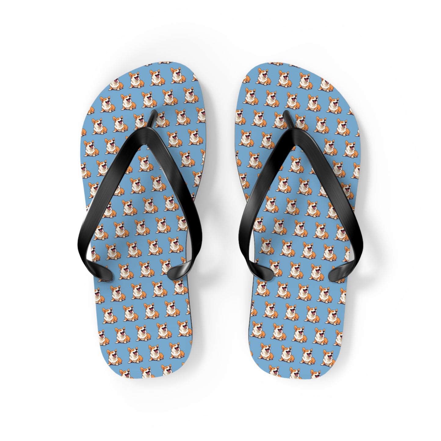 Comical Mosaic Flip-Flops
