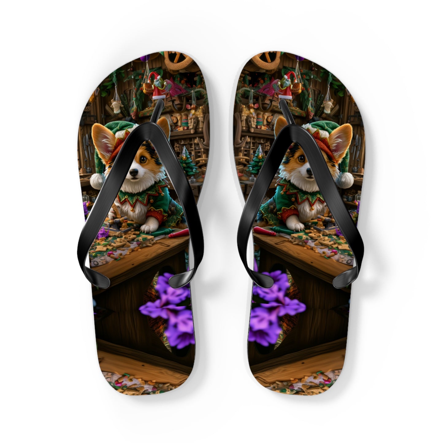Santa's Little Helper Flip-Flops