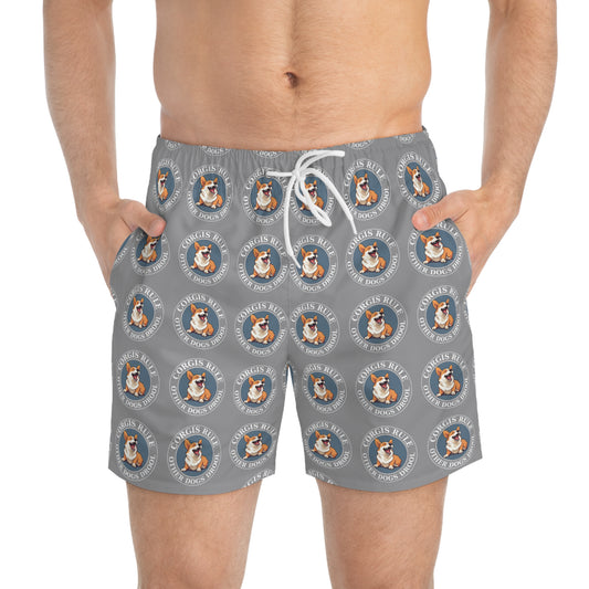 Corgis Rule...Other Dogs Drool - Swim Trunks