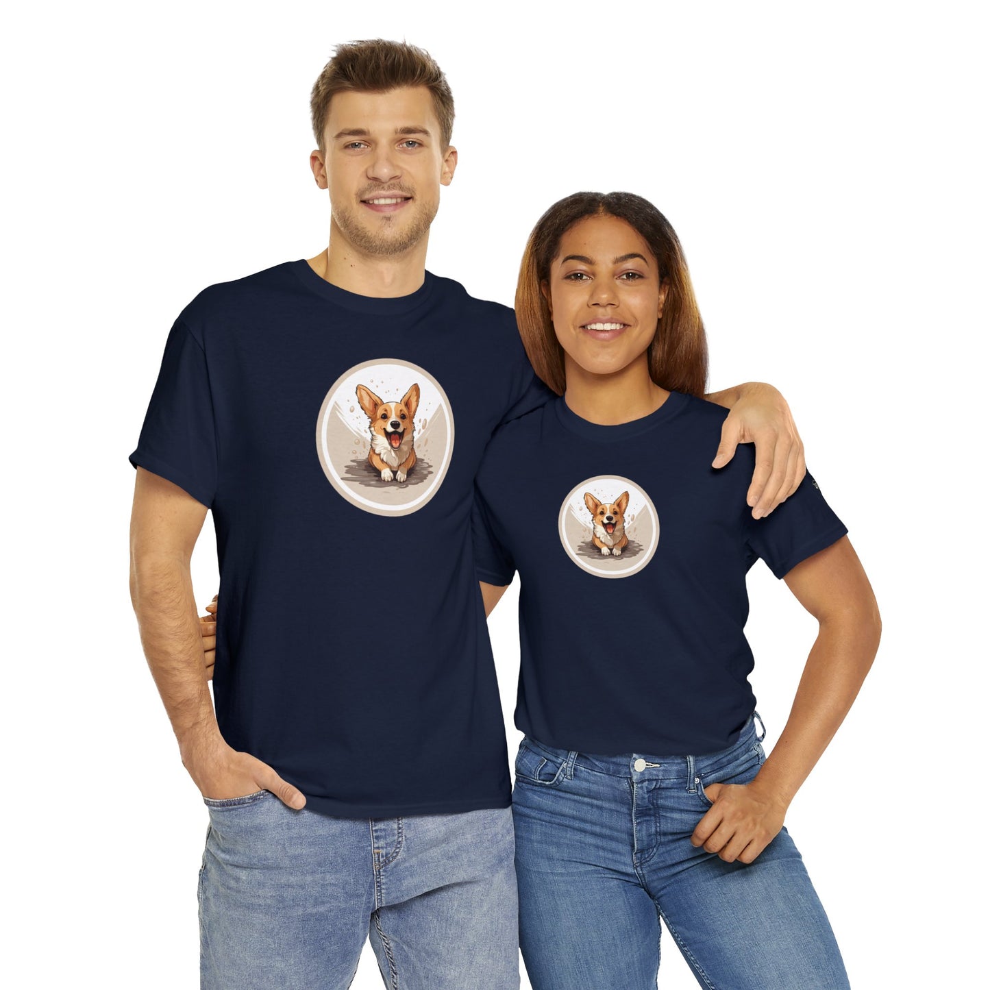 Corgi Cuteness - Unisex Heavy Cotton Tee
