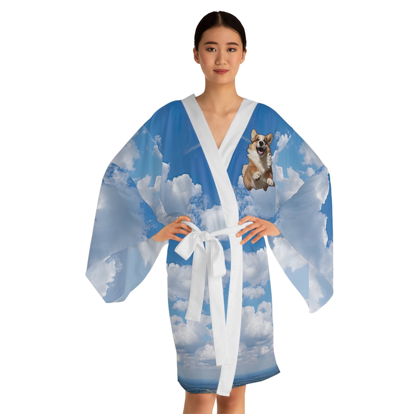 Super Corgi Kimono Robe