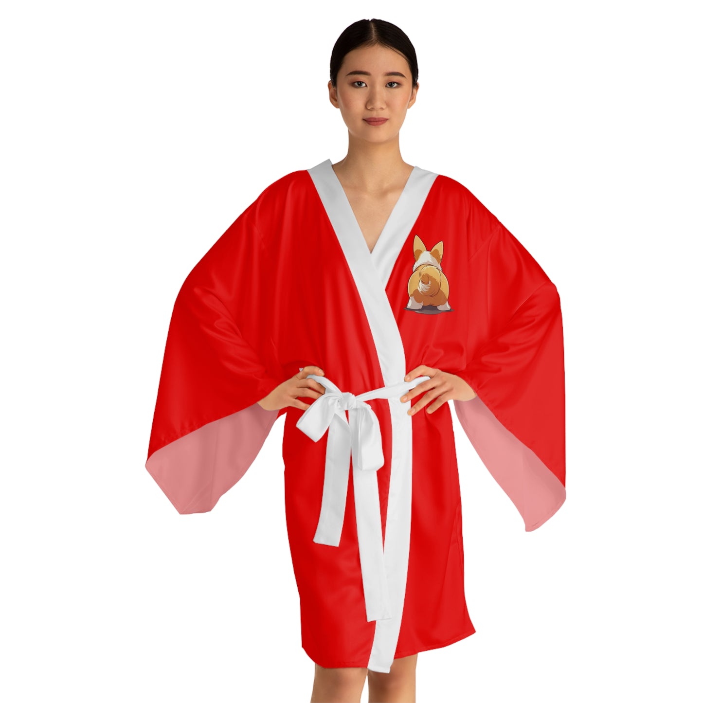 Just Keep Wiggling Kimono Robe