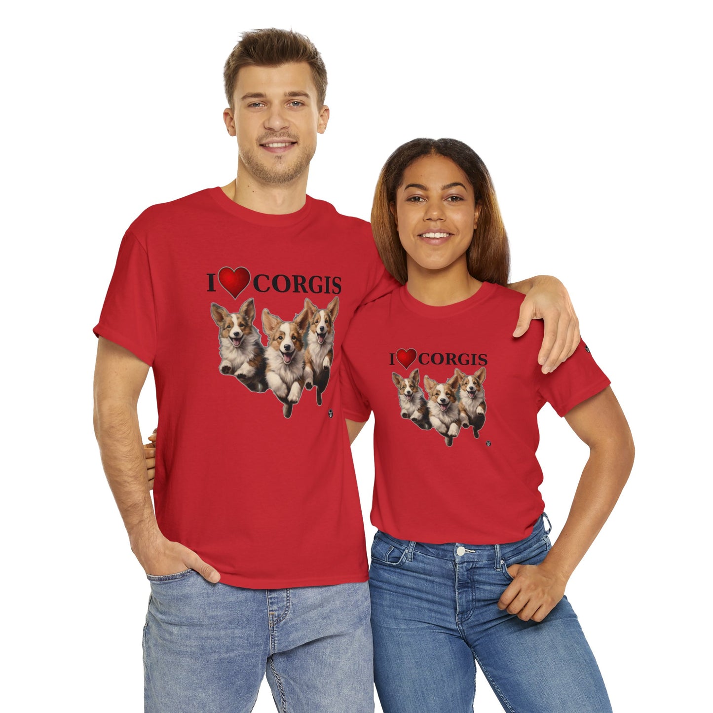 I Heart Corgis - Unisex Heavy Cotton Tee