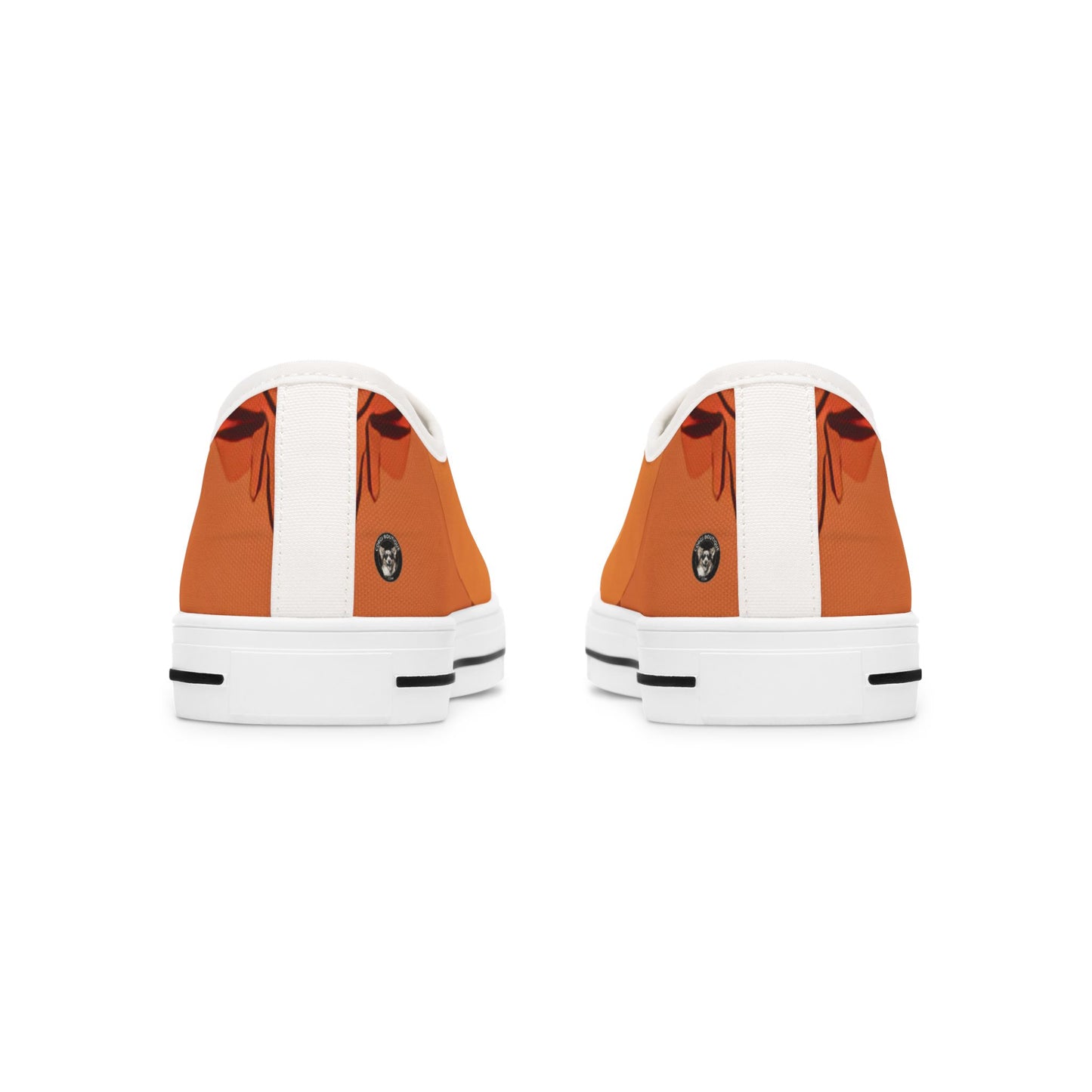 Cutie Patootie Women's Low Top Sneakers — Autumn Orange Canvas Casual Shoes