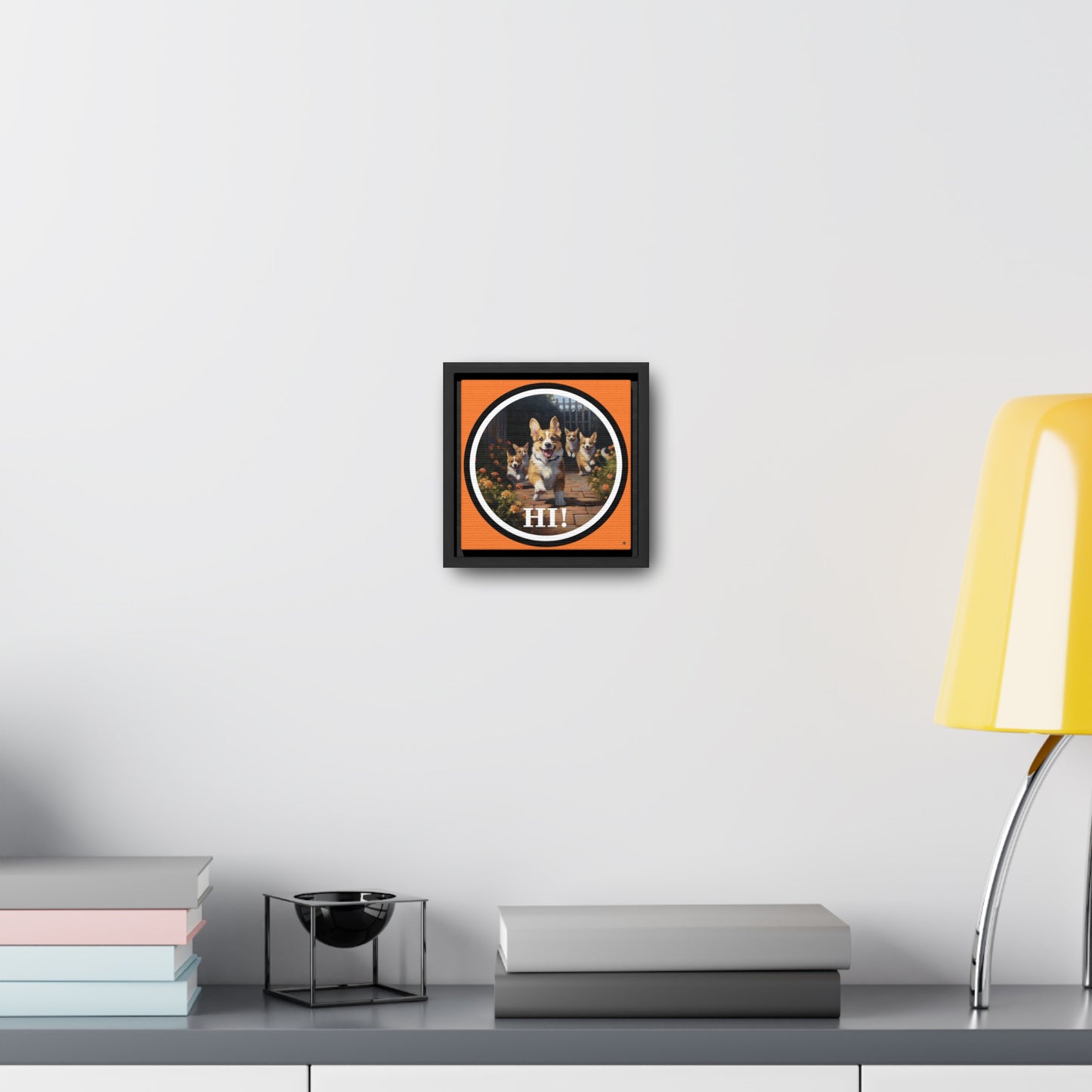 Hi! - Framed on Canvas
