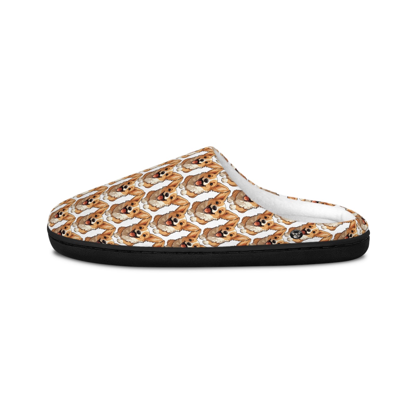Corgi Cuteness Mosaic Men's Slippers