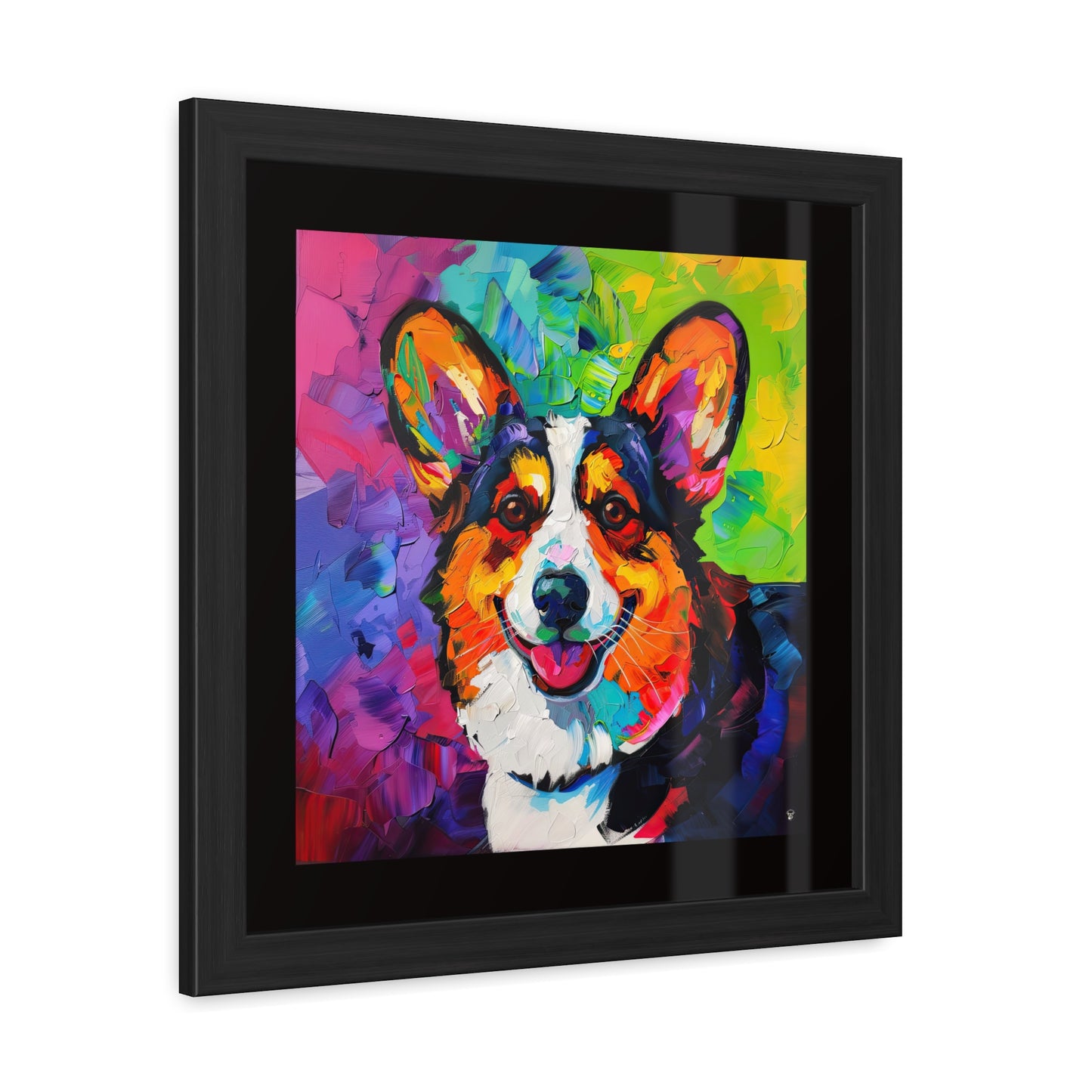 Color Me Corgi Framed Print