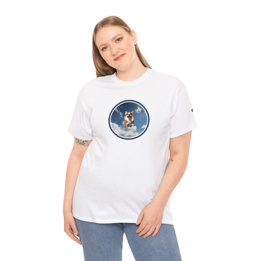 Flying Corgi - Unisex Heavy Cotton Tee