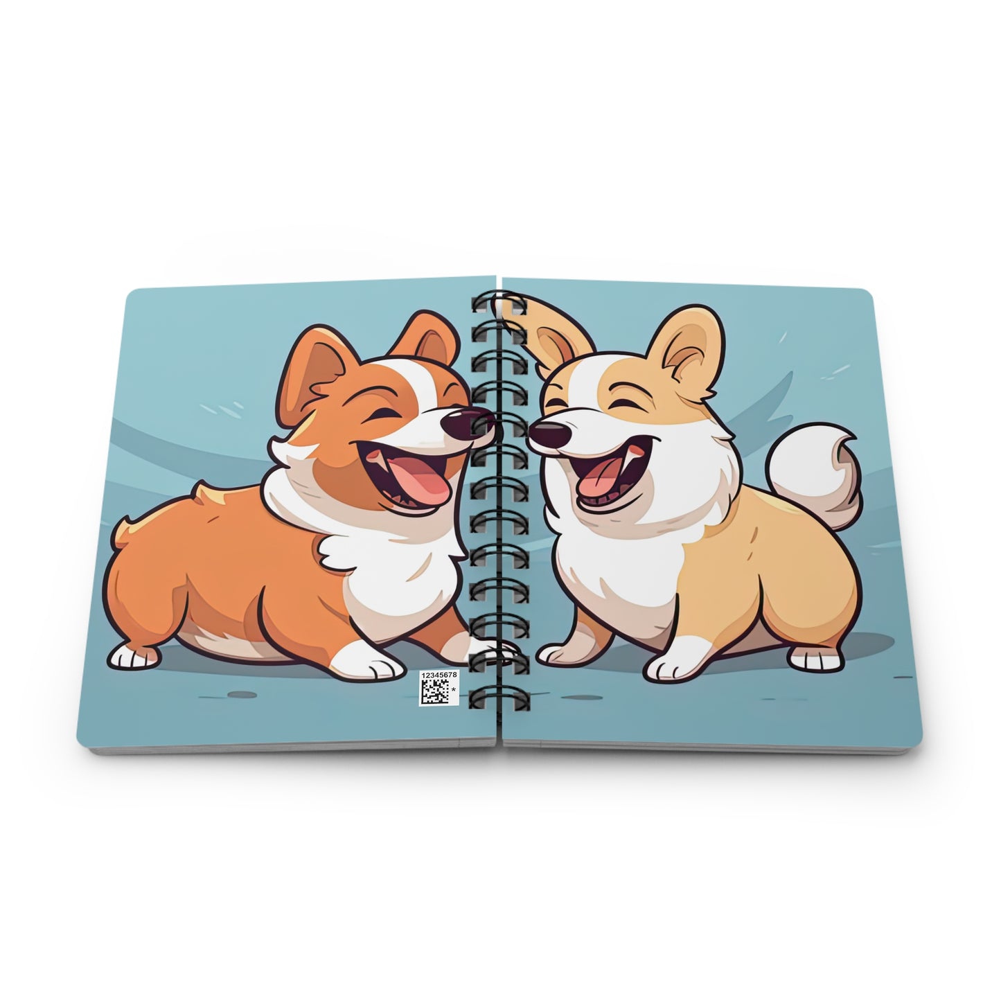 Corgi Couple - Spiral Bound Notebook