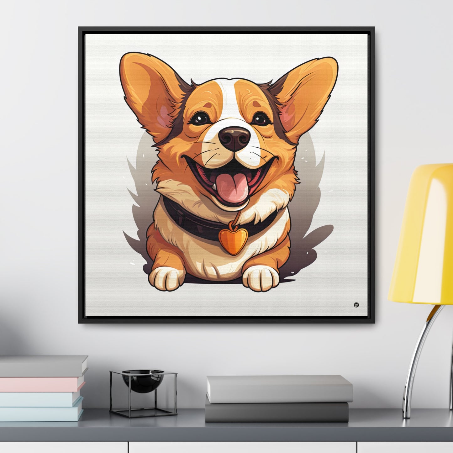 Puppy Love - Framed on Canvas