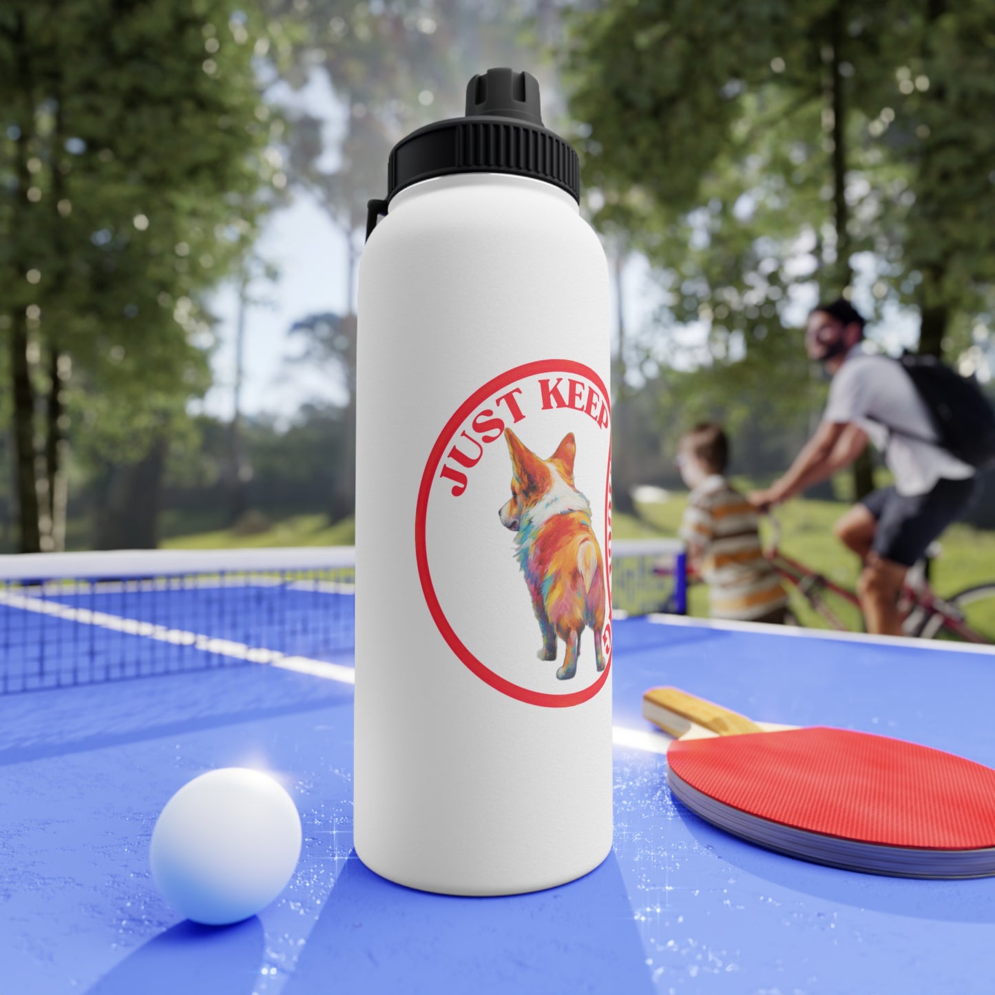 Just Keep Wiggling - Water Bottle with Sport Lid