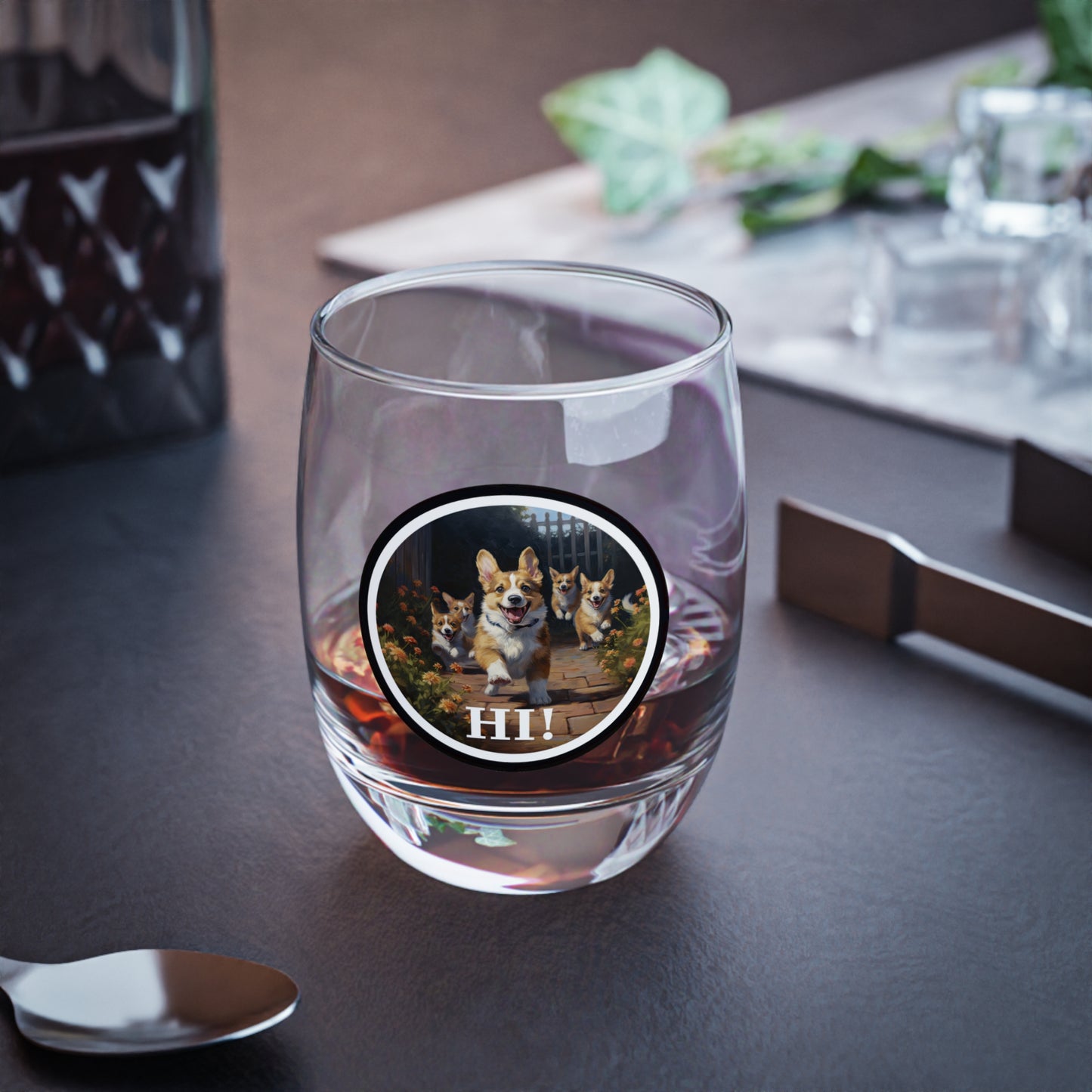 Hi! - Whiskey/Juice Glass