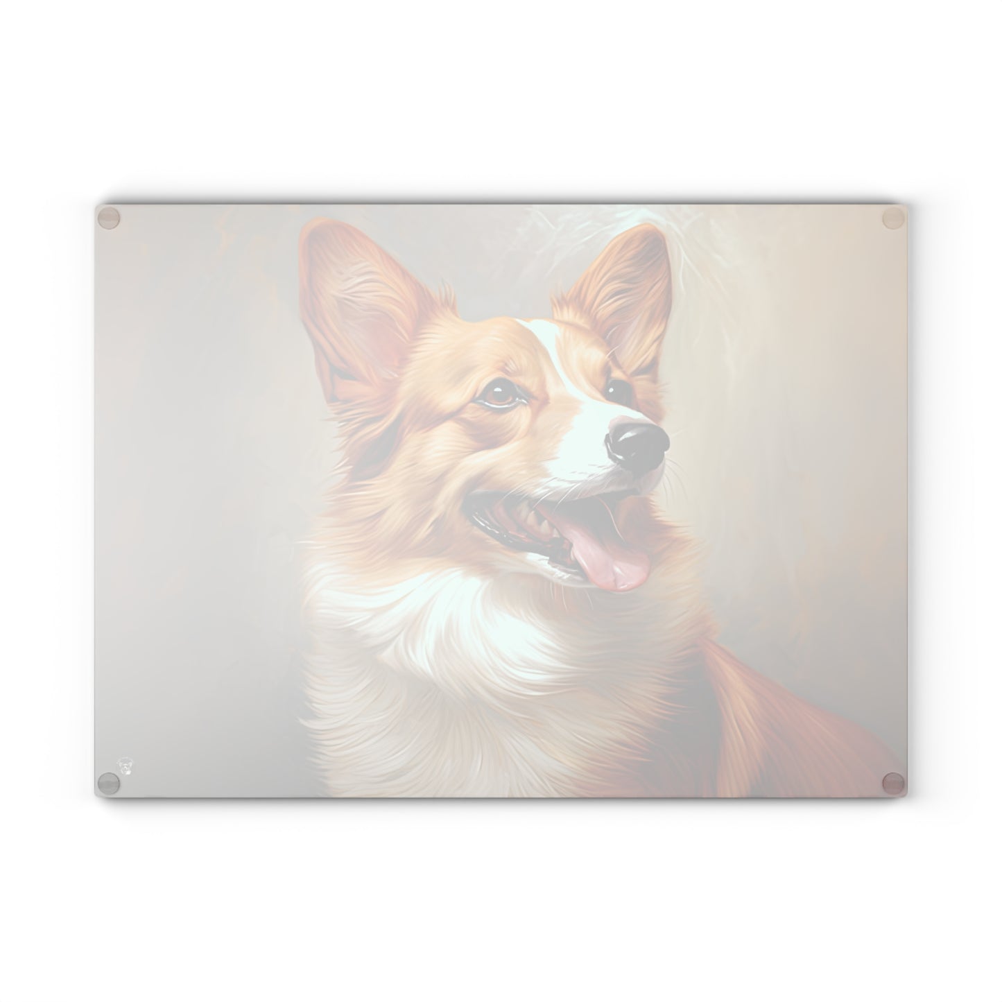 Pembroke Portrait - Glass Cutting Board