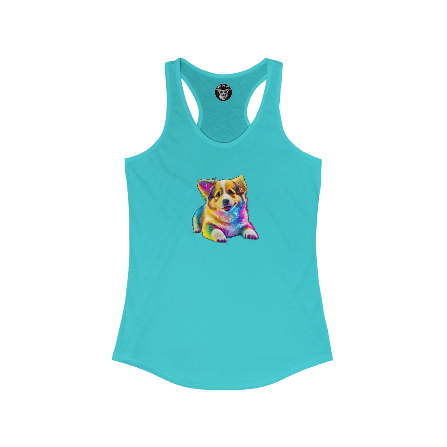 Colorful Corgi - Racerback Tank
