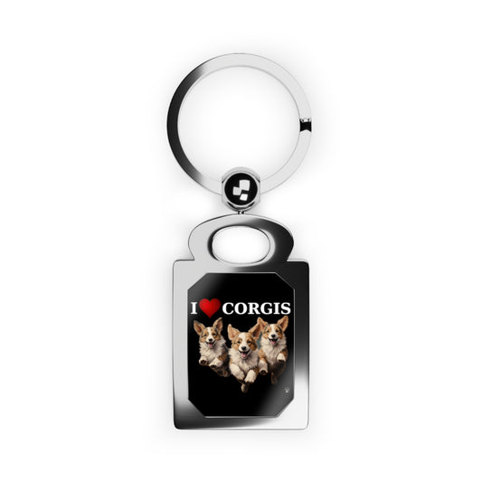 I Heart Corgis - Key Ring
