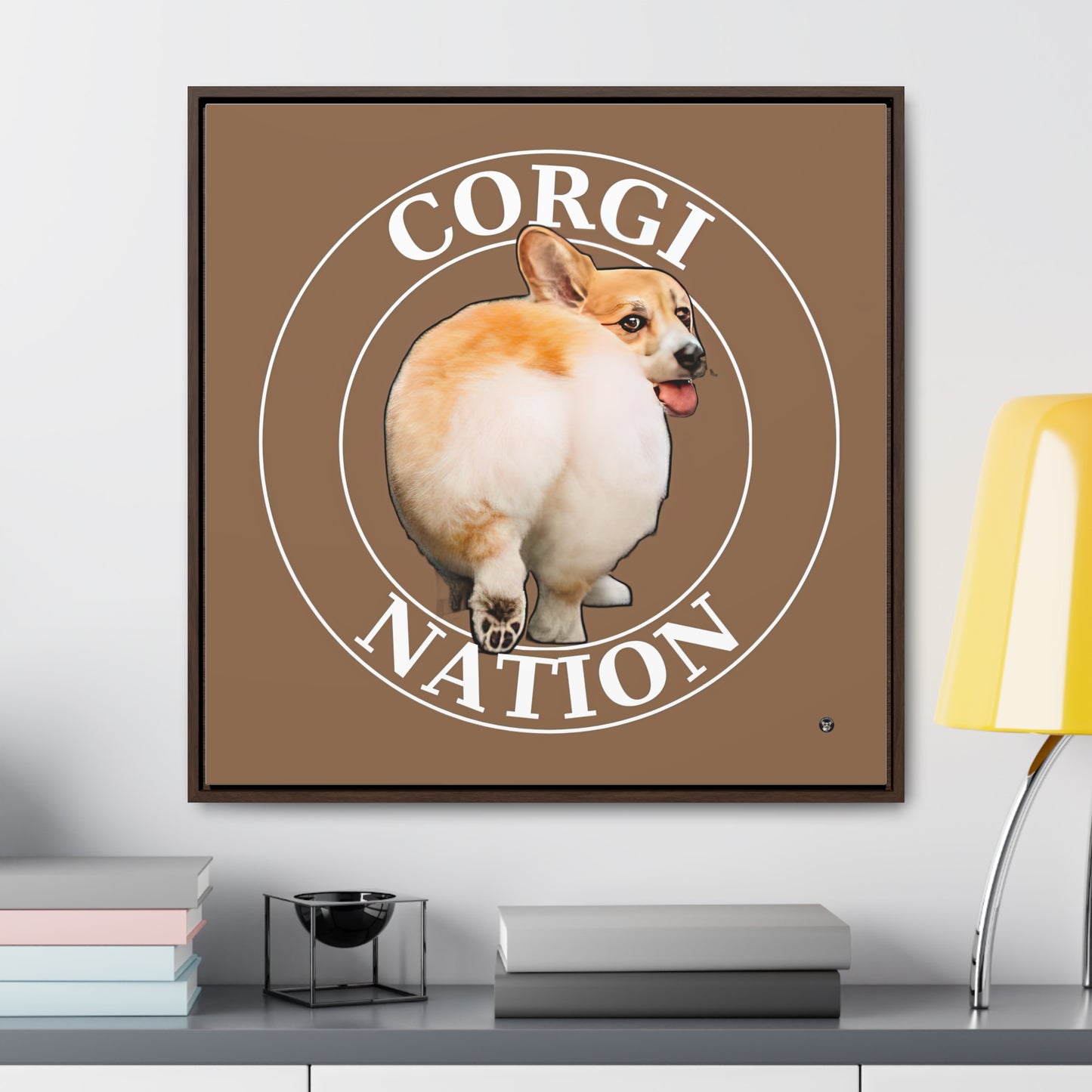 Corgi Nation - Framed on Canvas
